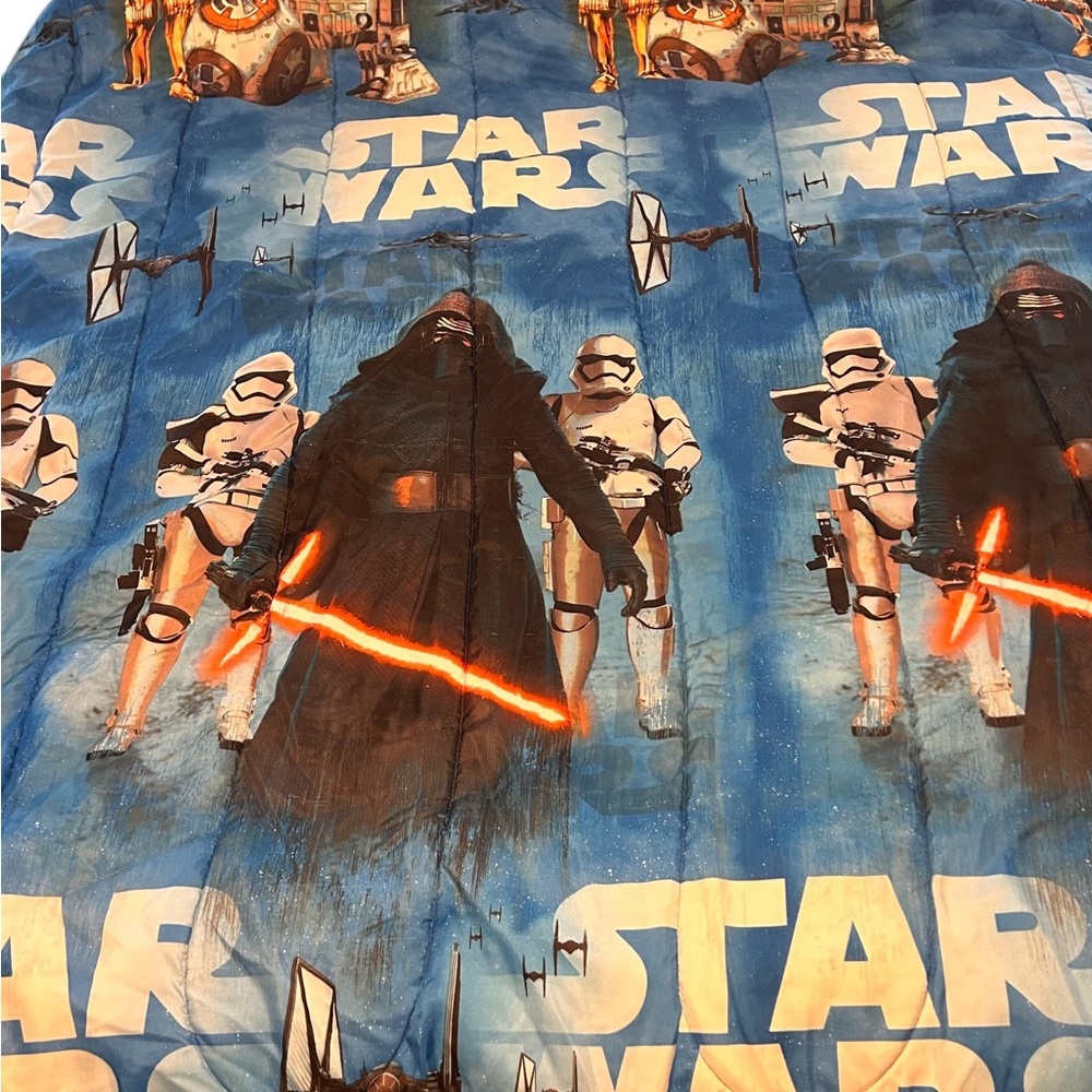 Vintage Star Wars Blue and Orange Comforter